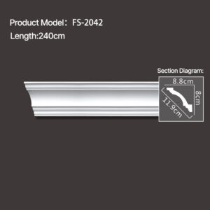 FS-2042 - Plain Cornice Moulding - msjdecor