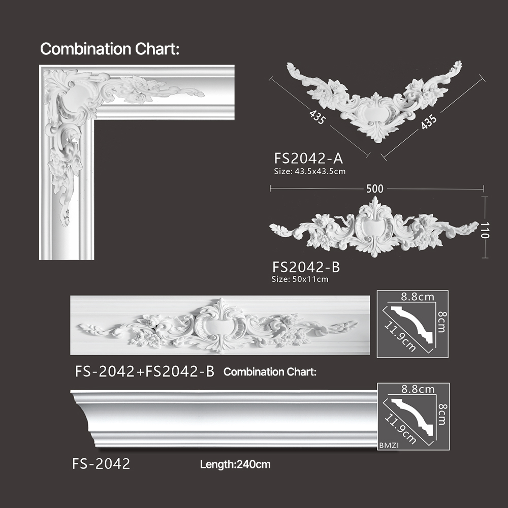 FS-2042 - Carved Cornice Moulding - msjdecor