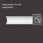 FS-2102 - Plain Cornice Moulding - msjdecor
