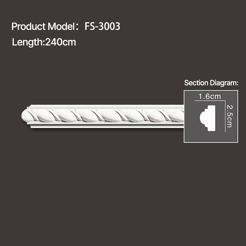 FS-3003 - Carved Chair Rail Moulding - msjdecor
