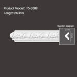 FS-3009 - Carved Chair Rail Moulding - msjdecor