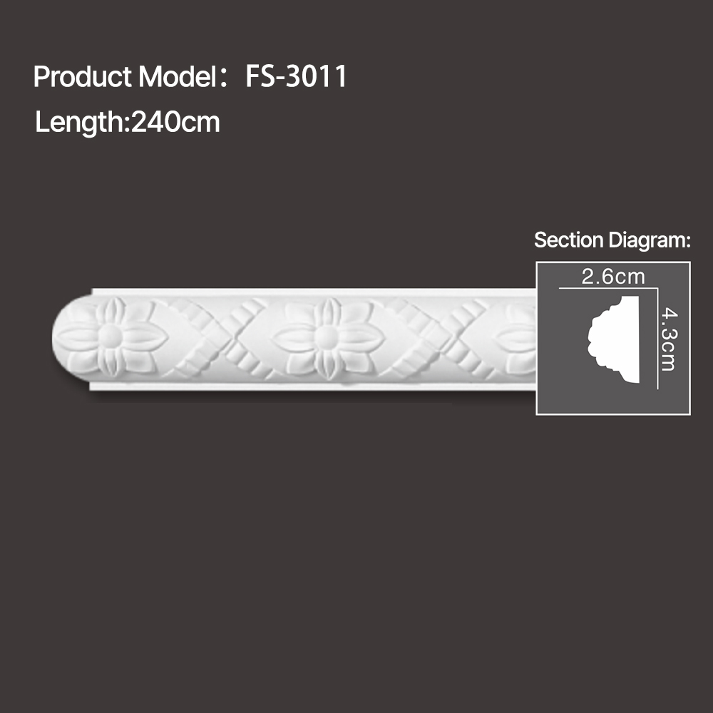 FS-3011 - Carved Chair Rail Moulding - msjdecor