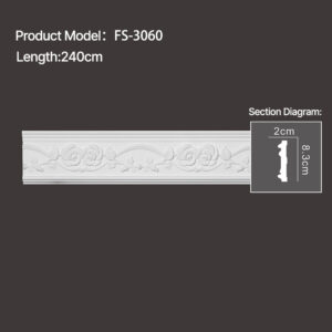 FS-3060 - Carved Chair Rail Moulding - msjdecor