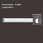 FS-4005 - Plain Chair Rail Moulding - msjdecor