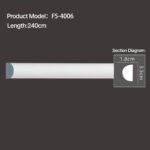 FS-4006 - Plain Chair Rail Moulding - msjdecor
