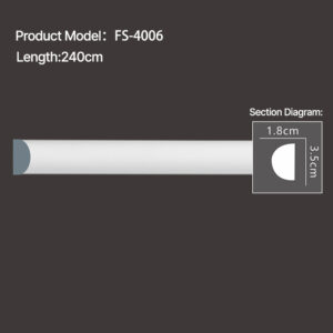 FS-4006 - Plain Chair Rail Moulding - msjdecor