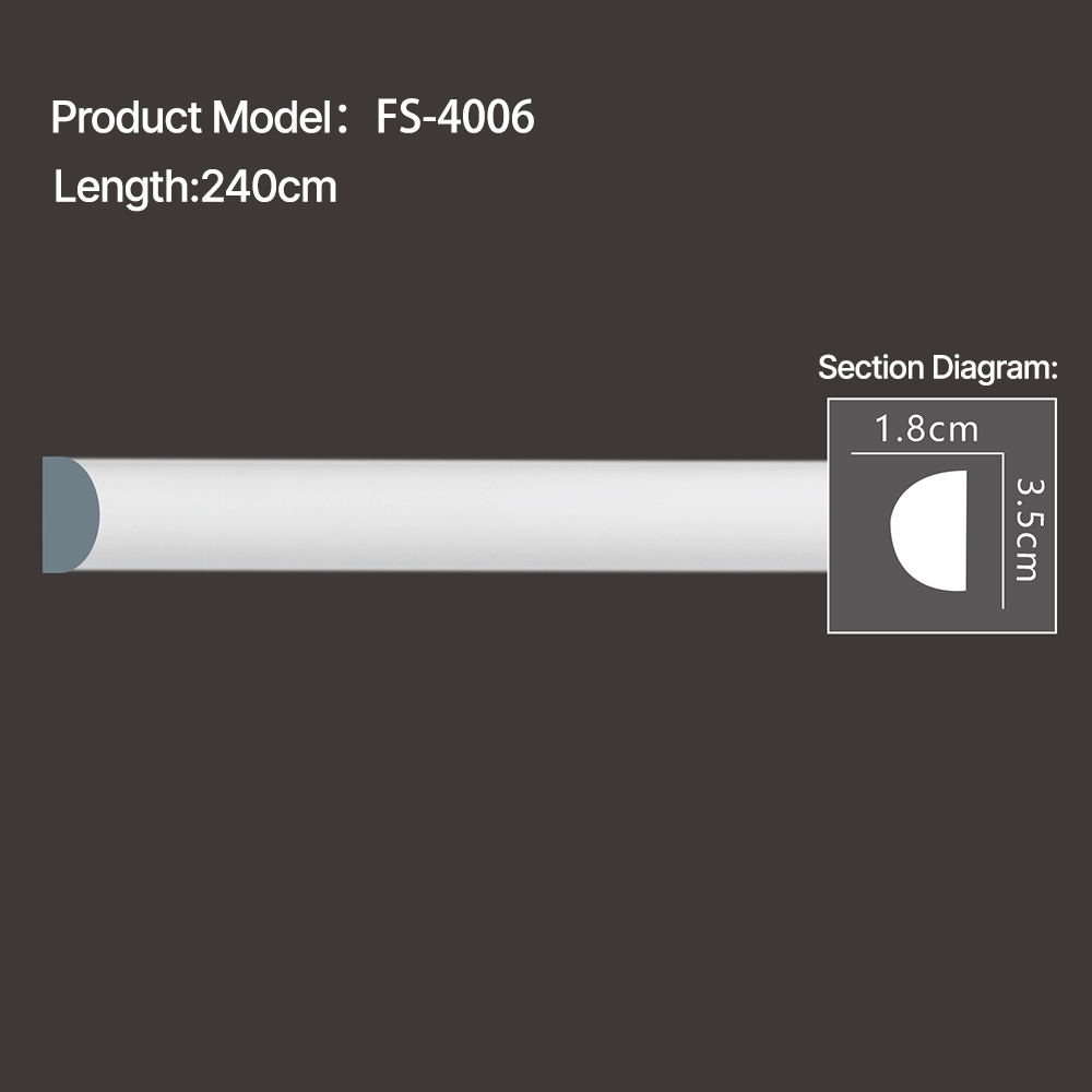 FS-4006 - Plain Chair Rail Moulding - msjdecor