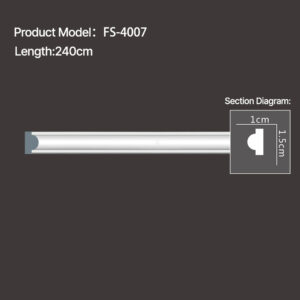 FS-4007 - Plain Chair Rail Moulding - msjdecor