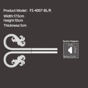 FS-4007-BL R - corner & Frames - msjdecor