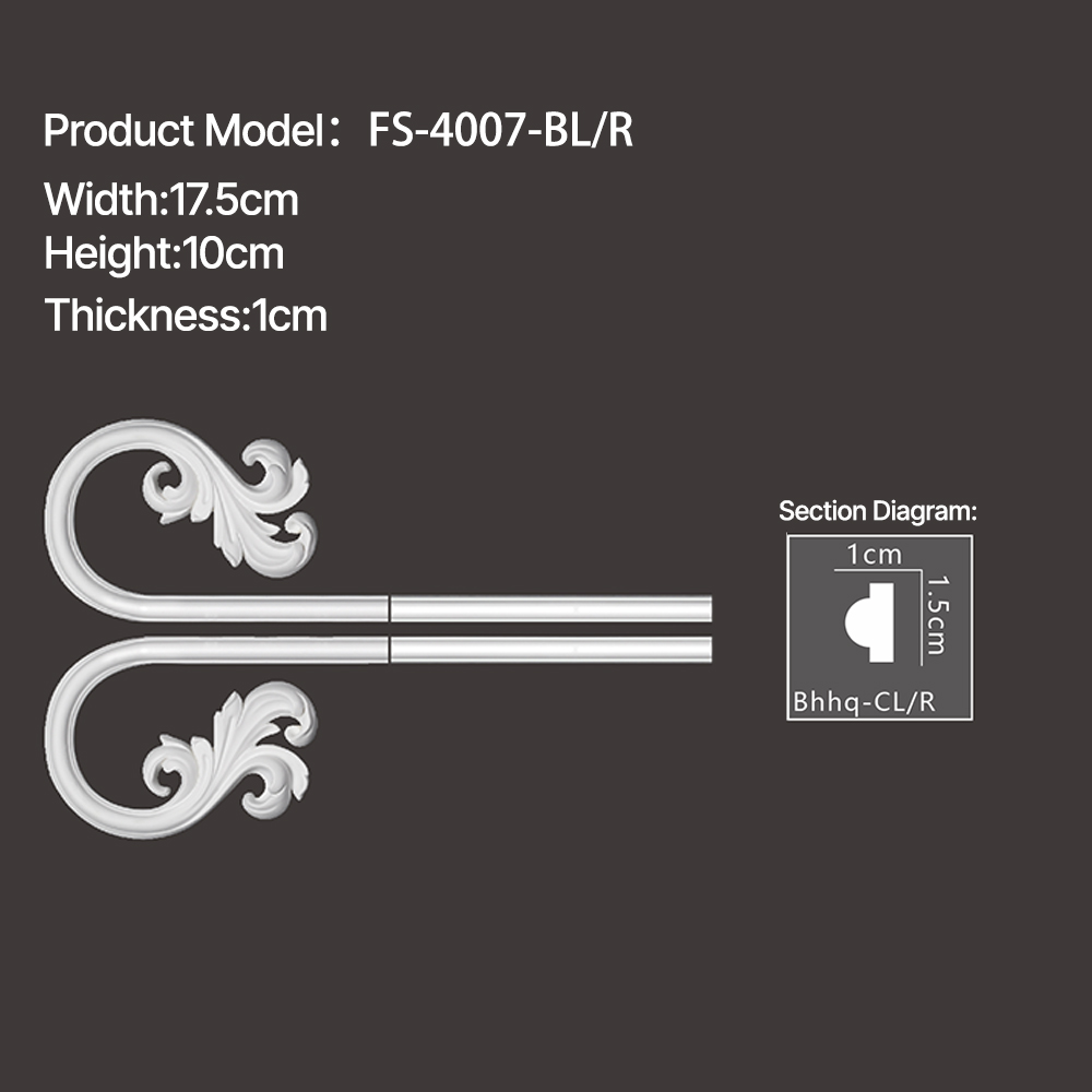 FS-4007-BL R - corner & Frames - msjdecor