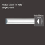 FS-4010 - Plain Chair Rail Moulding - msjdecor
