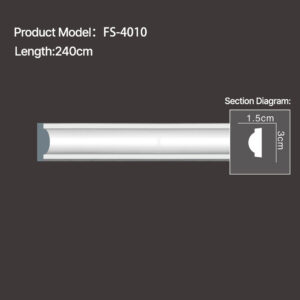 FS-4010 - Plain Chair Rail Moulding - msjdecor