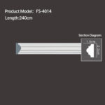 FS-4014 - Plain Chair Rail Moulding - msjdecor
