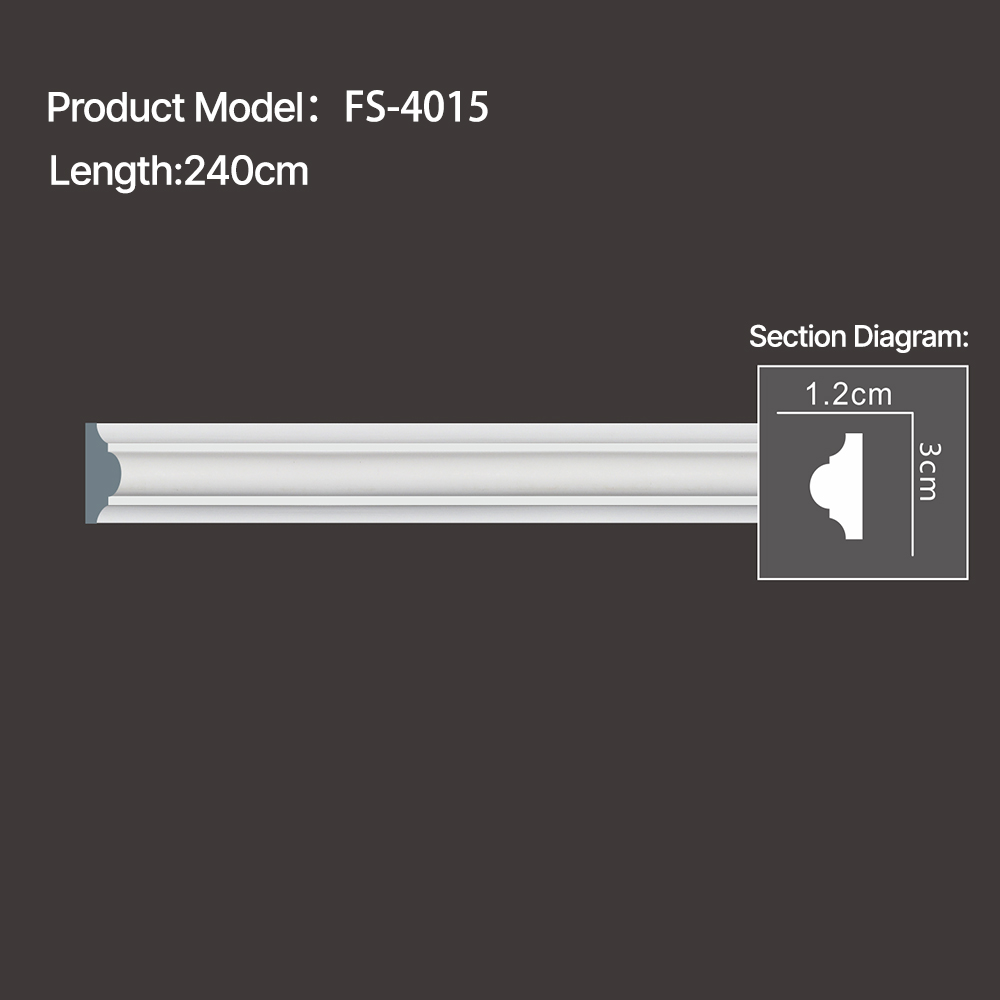 FS-4015 - Plain Chair Rail Moulding - msjdecor