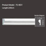 FS-4031 - Plain Chair Rail Moulding - msjdecor