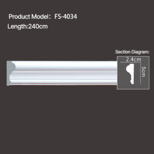FS-4034 - Plain Chair Rail Moulding - msjdecor
