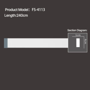 FS-4113 - Plain Chair Rail Moulding - msjdecor