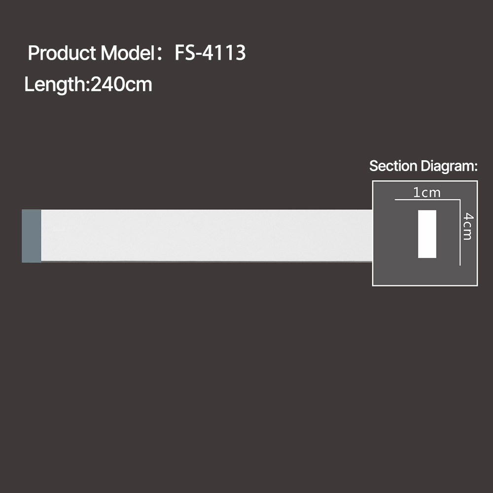 FS-4113 - Plain Chair Rail Moulding - msjdecor