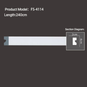 FS-4114 - Plain Chair Rail Moulding - msjdecor