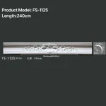 FS-1125 PU carved cornice moulding for ceiling corner and interior decoration