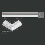 FS-1125-A PU carved cornice moulding for ceiling corner and interior decoration