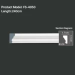 FS-4050 PU Plain Chair Rail Moulding