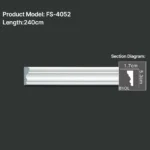 FS-4052 PU Plain Chair Rail Moulding