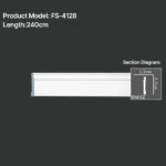 FS-4128 PU Baseboard Moulding