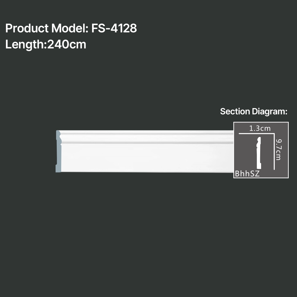 FS-4128 PU Baseboard Moulding