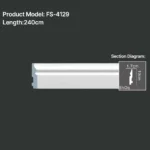 FS-4129 PU Baseboard Moulding