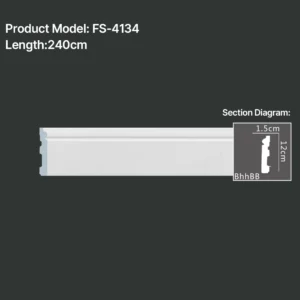 FS-4134 PU Baseboard Moulding