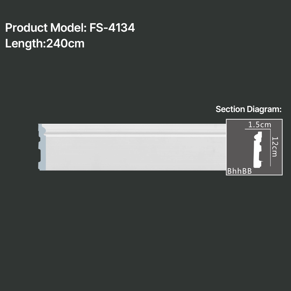 FS-4134 PU Baseboard Moulding