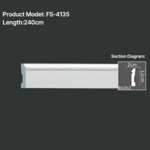 FS-4135 PU Baseboard Moulding
