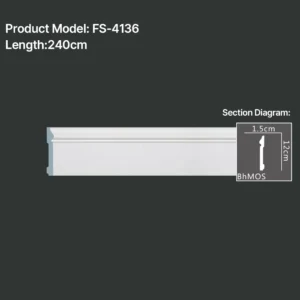 FS-4136 PU Baseboard Moulding