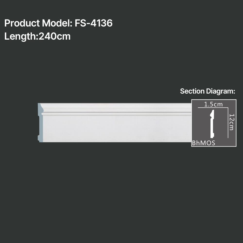 FS-4136 PU Baseboard Moulding