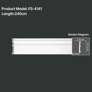 FS-4141 PU Baseboard Moulding