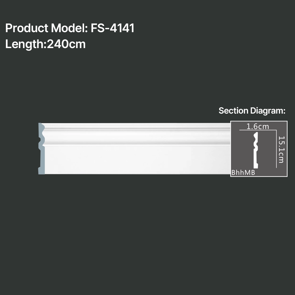 FS-4141 PU Baseboard Moulding