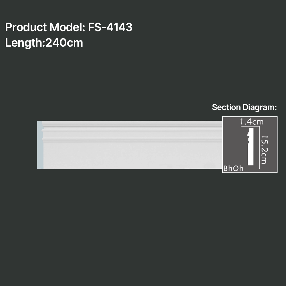 FS-4143 PU Baseboard Moulding