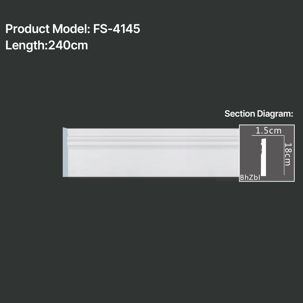 FS-4145 PU Baseboard Moulding