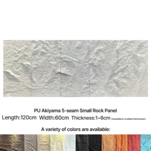 PU continuous pattern faux stone panel for interior and exterior wall decoration