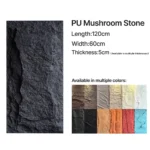 PU mushroom stone panel for interior and exterior wall decoration