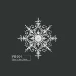 FS-004 PU French decorative ceiling medallion for chandelier and ceiling decoration
