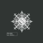 FS-005 PU French decorative ceiling medallion for chandelier and ceiling decoration