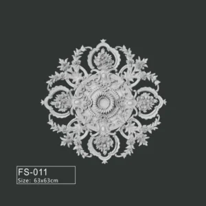 FS-011 PU French decorative ceiling medallion for chandelier and ceiling decoration