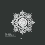 FS-016 PU French decorative ceiling medallion for chandelier and ceiling decoration
