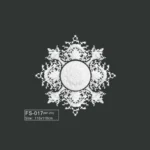 FS-017 PU French decorative ceiling medallion for chandelier and ceiling decoration