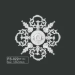 FS-022 PU French decorative ceiling medallion for chandelier and ceiling decoration