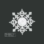 FS-030 PU French decorative ceiling medallion for chandelier and ceiling decoration