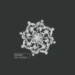 FS-041 PU French decorative ceiling medallion for chandelier and ceiling decoration