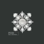 FS-044 PU French decorative ceiling medallion for chandelier and ceiling decoration